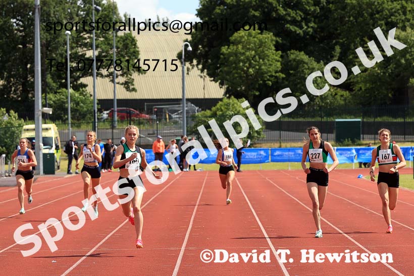 Womens Under-20s 400 metres, 2024 Northern Senior and Under-20s Track and Field Champs, Middlesbrough.  Photo: David T. Hewitson/Sports for All Pics